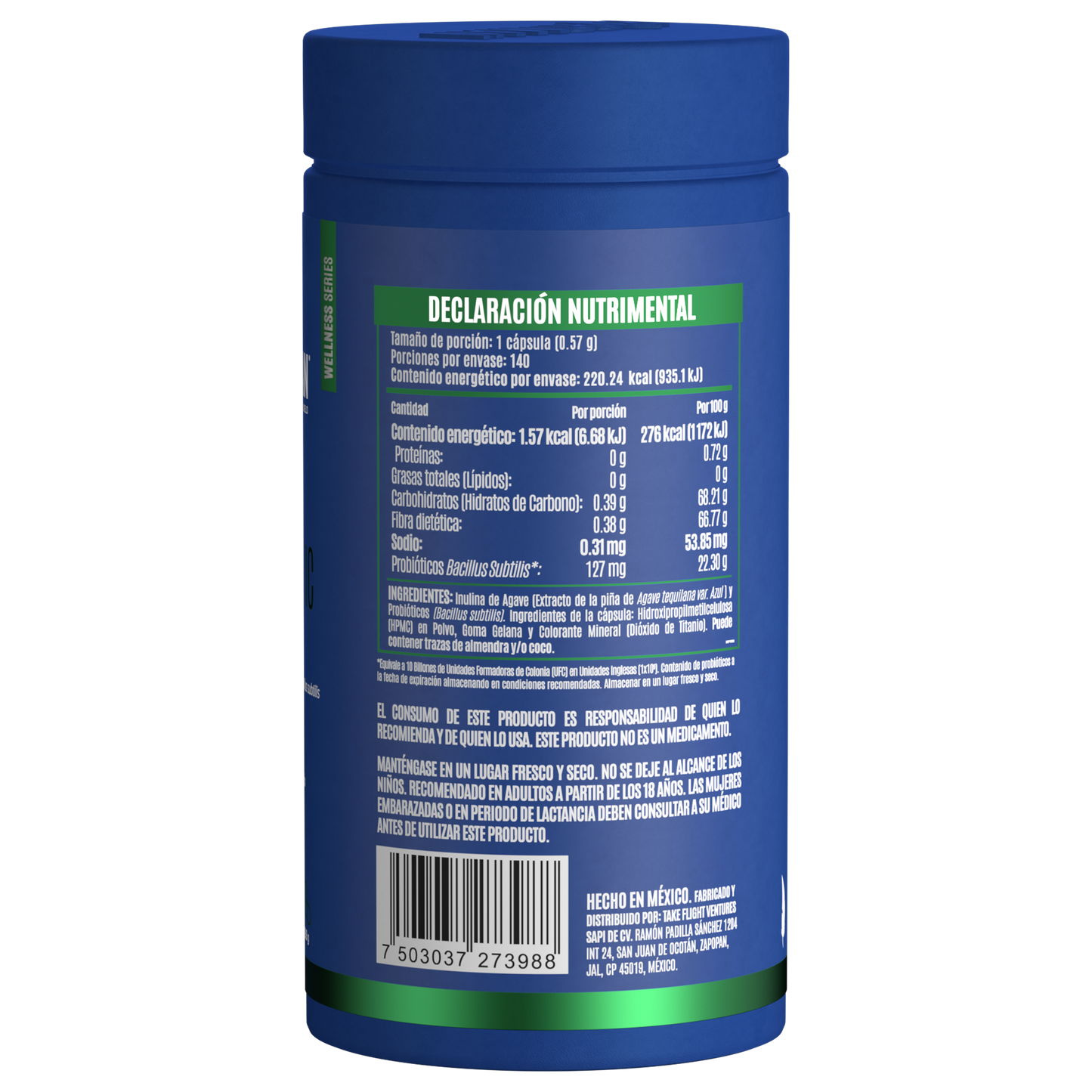Daily Spore Probiotic - Probióticos con 10 Billones de UFC 140 capsulas