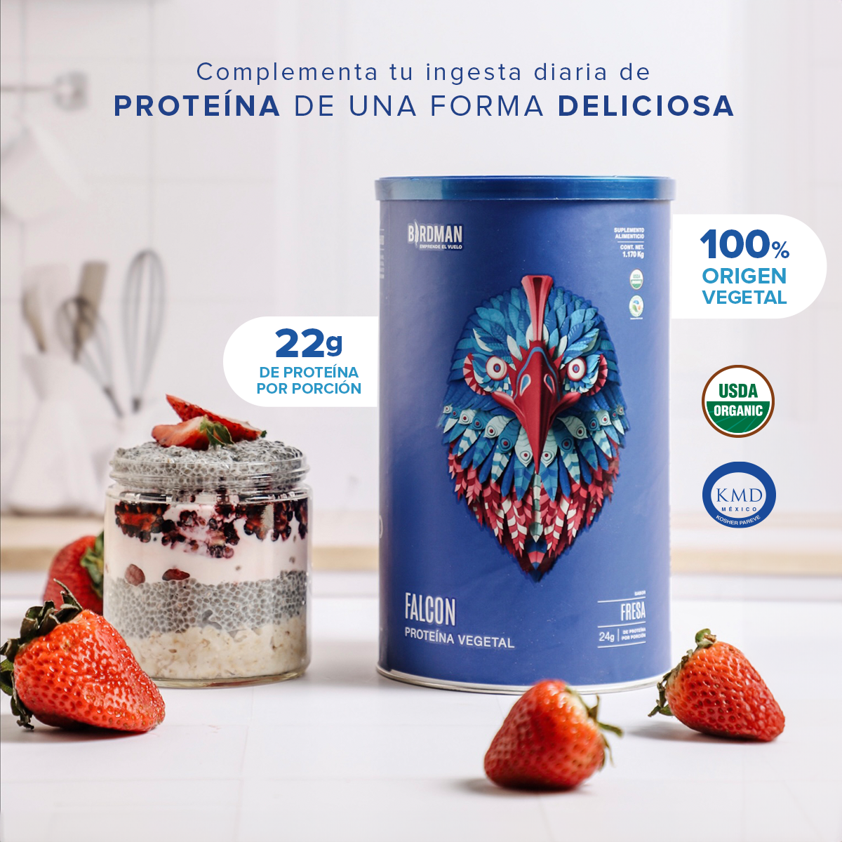 Falcon Protein Fresa 1.17 kg