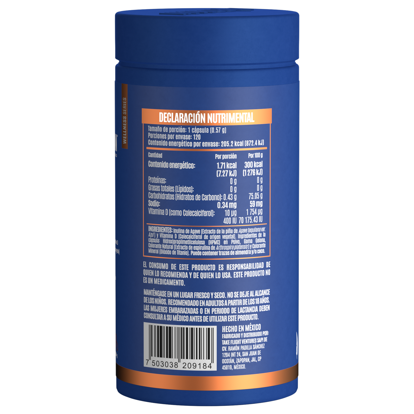 Vitamina D3 120 cápsulas