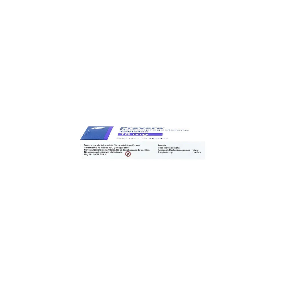 PROVERA MEDROXIPROGESTERONA 10 MG CAJ/10 TAB