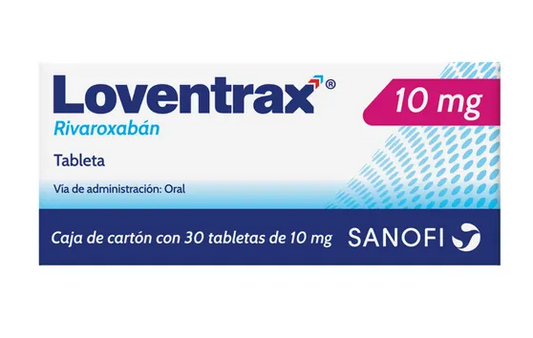 LOVENTRAX RIVAROXABAN 10 MG TAB CAJ C/ 30