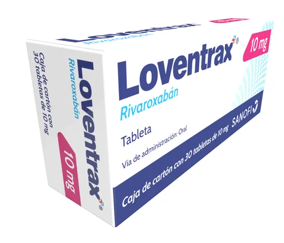 LOVENTRAX RIVAROXABAN 10 MG TAB CAJ C/ 30