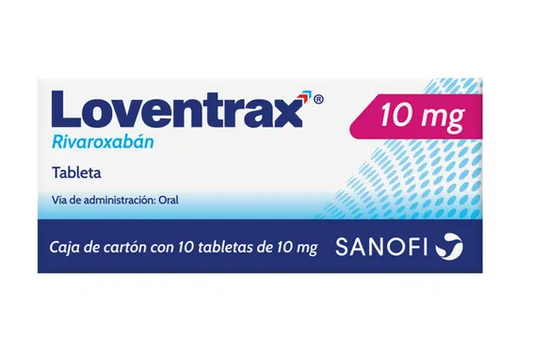 LOVENTRAX RIVAROXABAN 10 MG TAB CAJ C/ 10