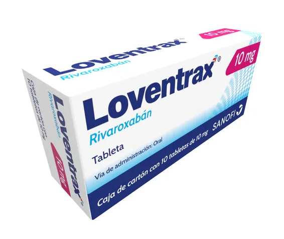 LOVENTRAX RIVAROXABAN 10 MG TAB CAJ C/ 10