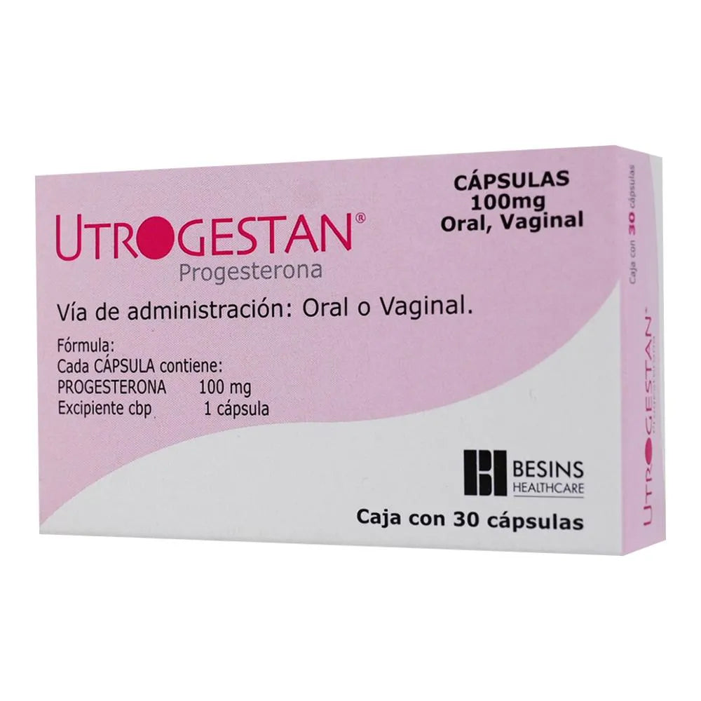 UTROGESTAN PROGESTERONA 100MG PERL C30