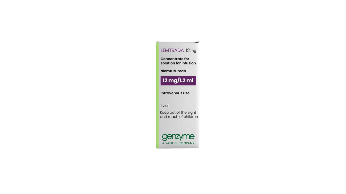 LEMTRADA ALEMTUZUMAB 12MG/1.2ML FAM CAJ C/1