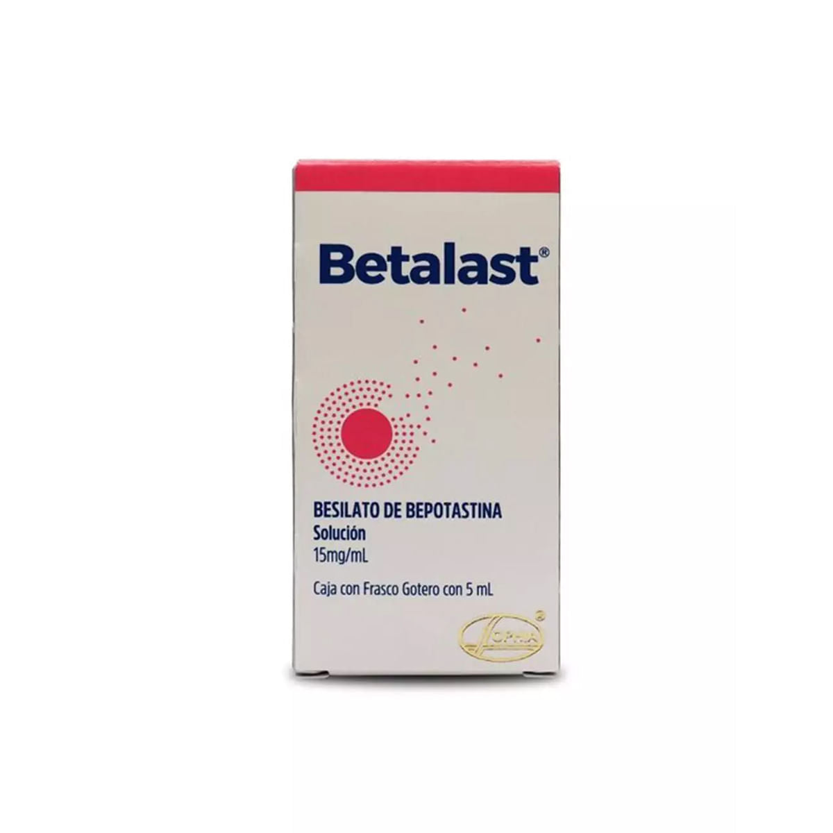 BETALAST BEPOSTATIN BESILATE 15MG/ML BOX/1 FCO GTRO 5 ML