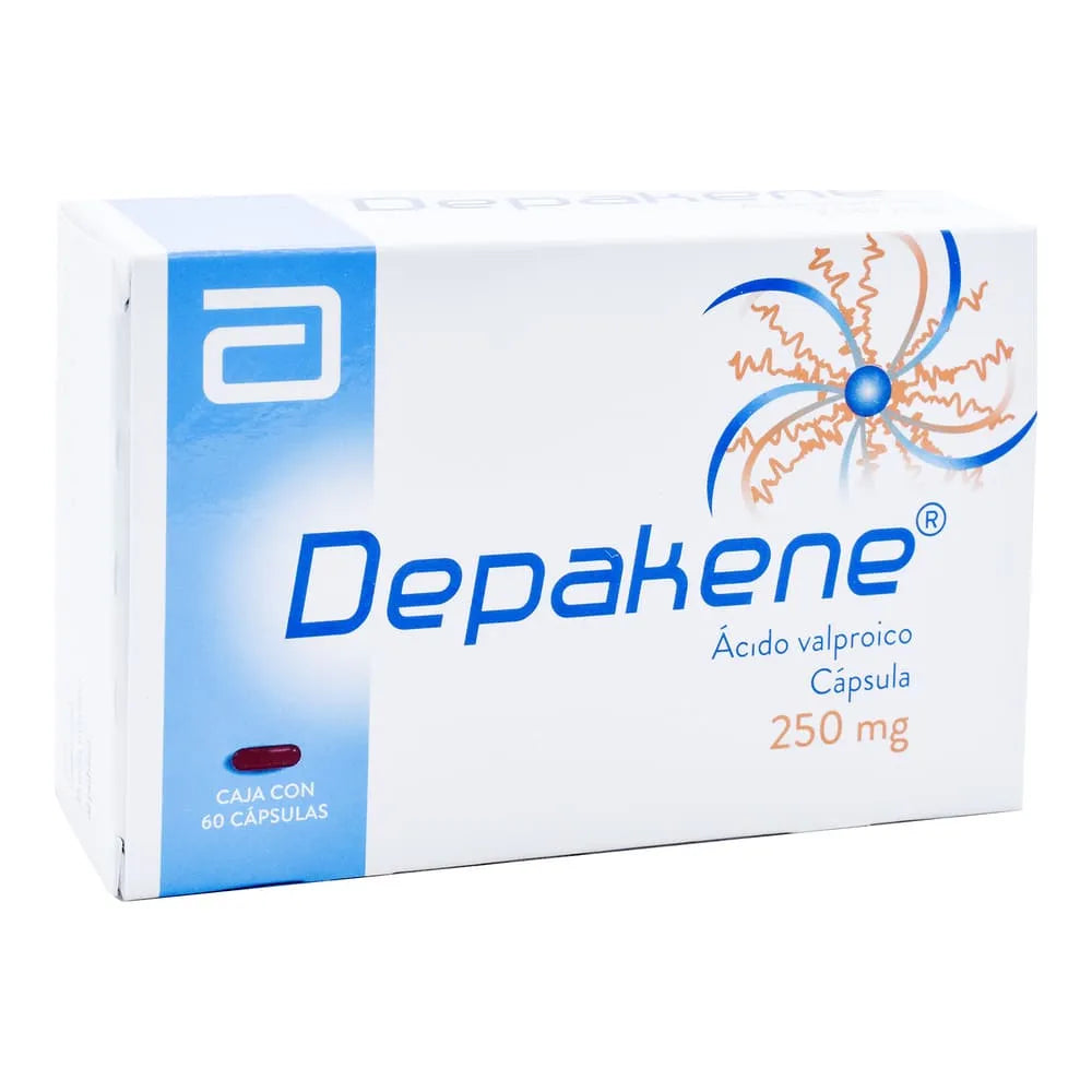 DEPAKENE VALPROIC ACID 250 MG BOX/60 CAPSULES
