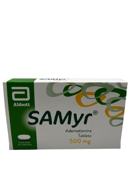 SAMYR ADEMETIONINA 500 MG CAJ/20 TAB