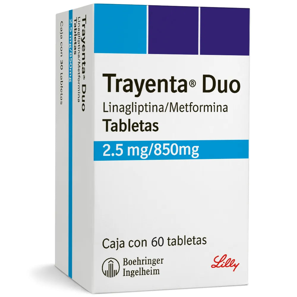 TRAYENTA DUO LINAGLIPTINA/METFORMINA 2.5/850MG TAB CAJ C/60