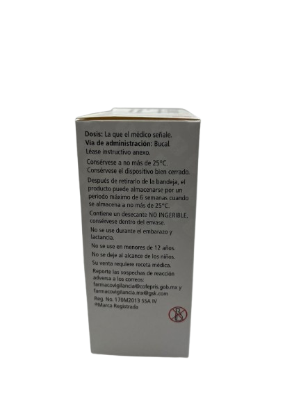 RELVARE FUROATO DE FLUTICASONA/VILANTEROL 100ug/26ug CAJ/1 INH CON 30 DOSIS
