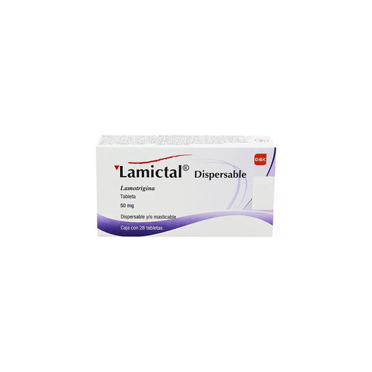 LAMICTAL LAMOTRIGINA 50 MG CAJ/28 TAB