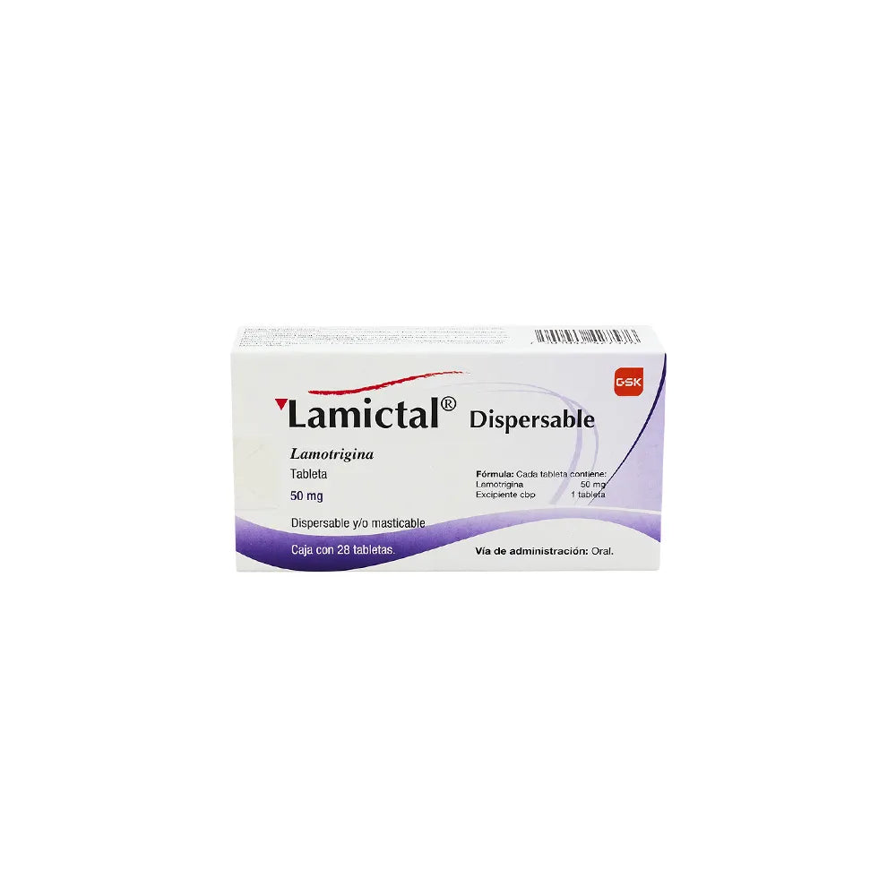 LAMICTAL LAMOTRIGINA 50 MG CAJ/28 TAB