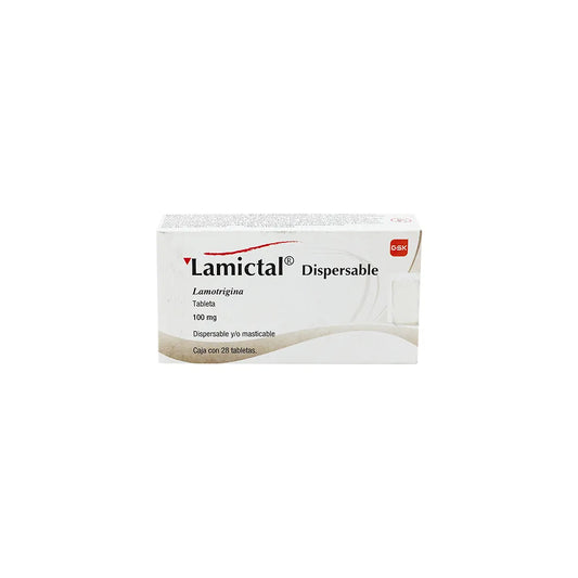 LAMICTAL LAMOTRIGINA 100 MG CAJ/28 TAB
