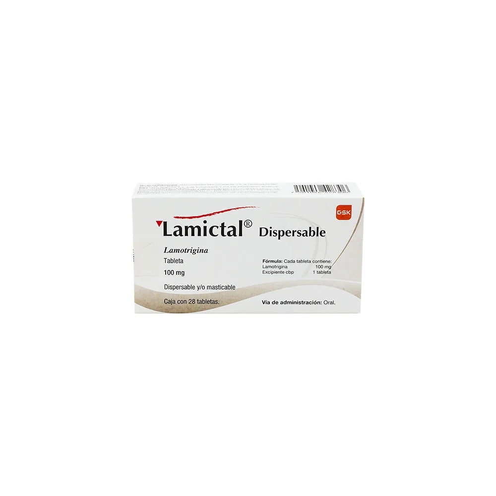 LAMICTAL LAMOTRIGINA 100 MG CAJ/28 TAB