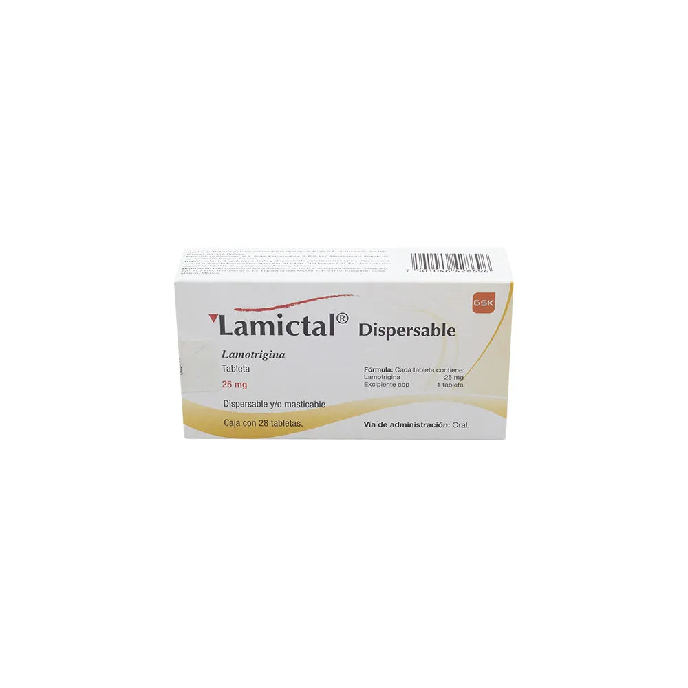 LAMICTAL LAMOTRIGINA 25 MG CAJ/28 TAB