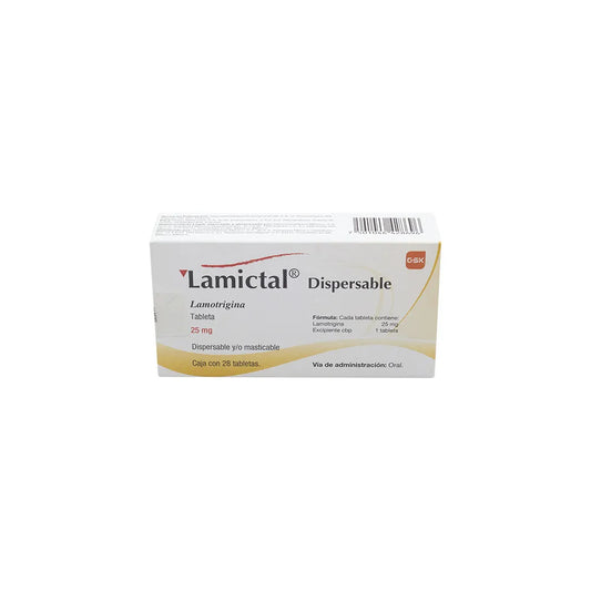 LAMICTAL LAMOTRIGINA 25 MG CAJ/28 TAB