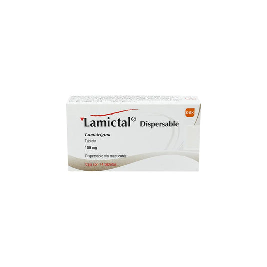LAMICTAL LAMOTRIGINA 100 MG CAJ/14 TAB