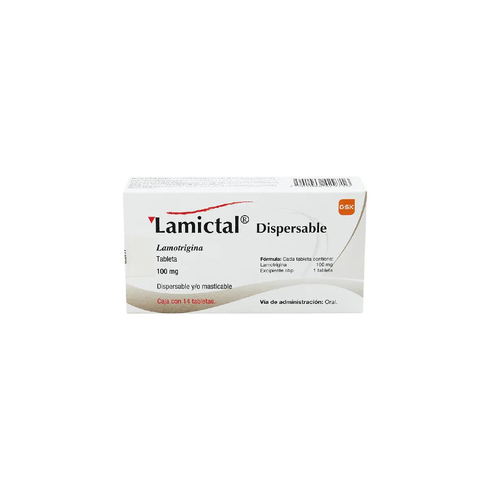 LAMICTAL LAMOTRIGINA 100 MG CAJ/14 TAB