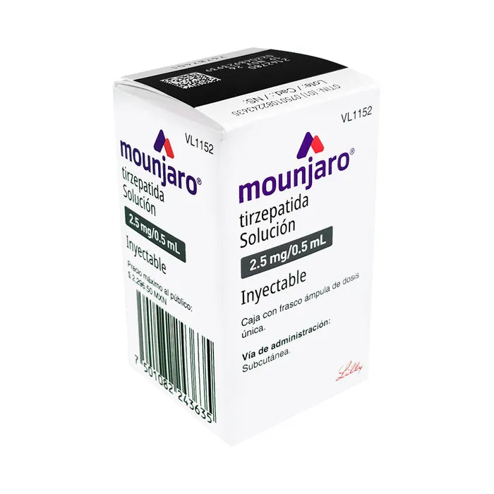 MOUNJARO TIRZEPATIDA 2.5 MG/0.5 ML  SOL INY 1FAM