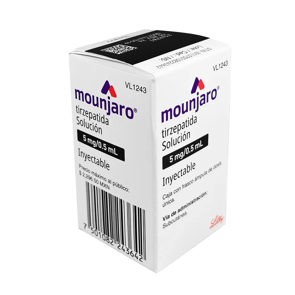 MOUNJARO TIRZEPATIDA 5 MG/0.5 ML  SOL INY 1FAM