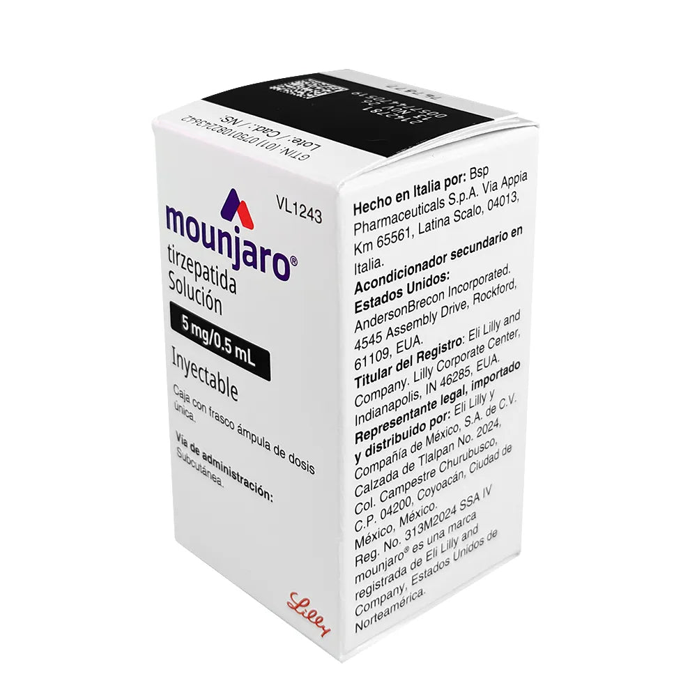MOUNJARO TIRZEPATIDA 5 MG/0.5 ML  SOL INY 1FAM