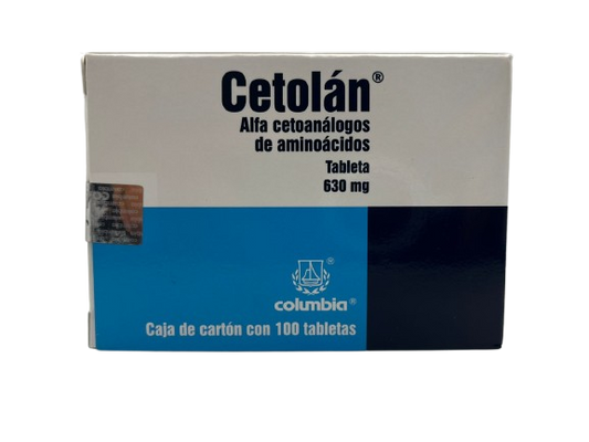CETOLAN ALFACETOANALOGOS 630 MG CAJ/100 TAB