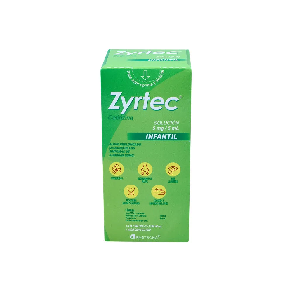 ZYRTEC CETIRIZINA 5MG/5 ML CAJ/50 ML