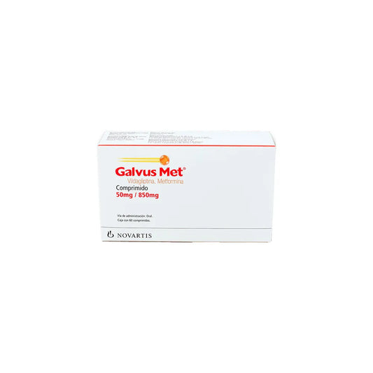 GALVUS MET  VILDAGLIPTINA/METFORMINA 50 MG/850 MG COM CAJ C/60