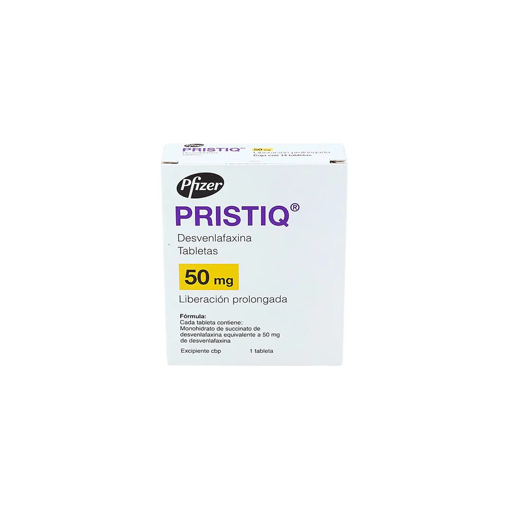 PRISTIQ DESVENLAFACINA 50 MG CAJ/14 TAB
