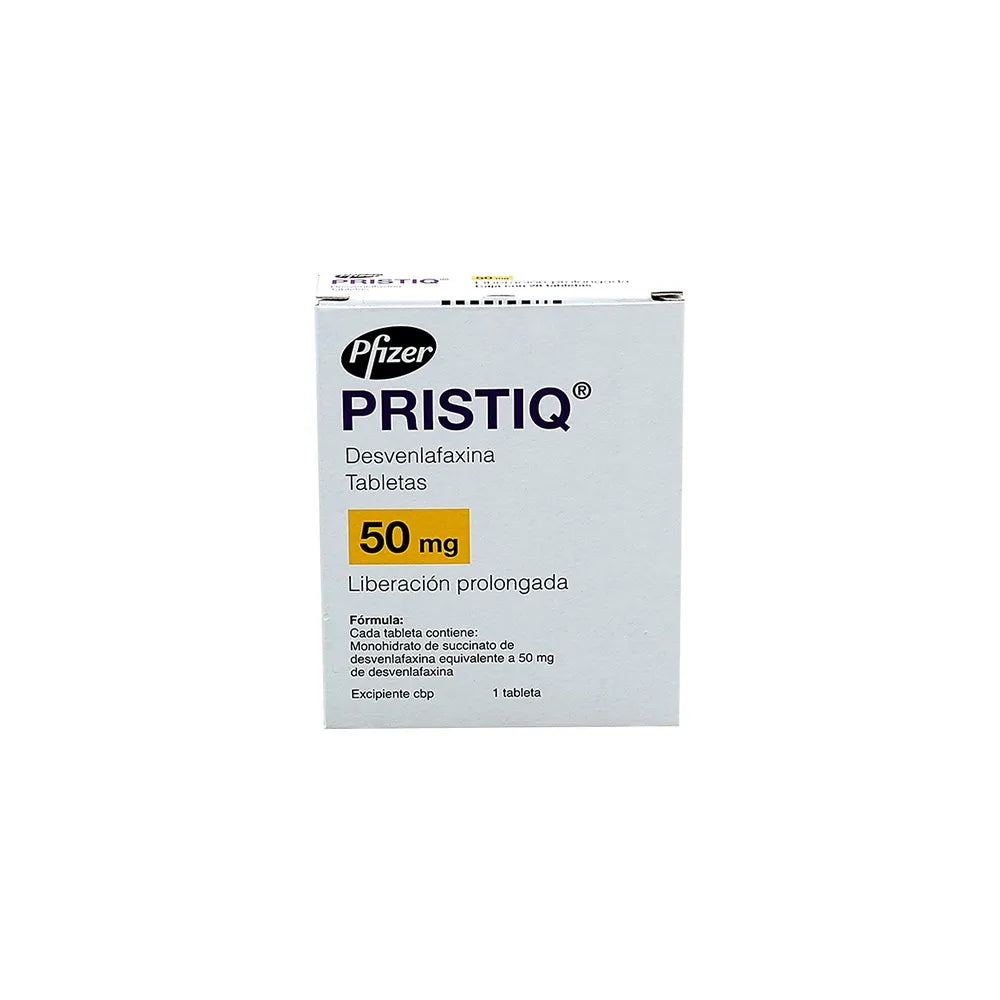 PRISTIQ DESVENLAFACINA 50 MG CAJ/28 TAB