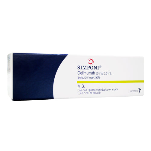 SIMPONI GOLIMUMAB 50MG/0.5ML JGP CAJ C/1 JGP