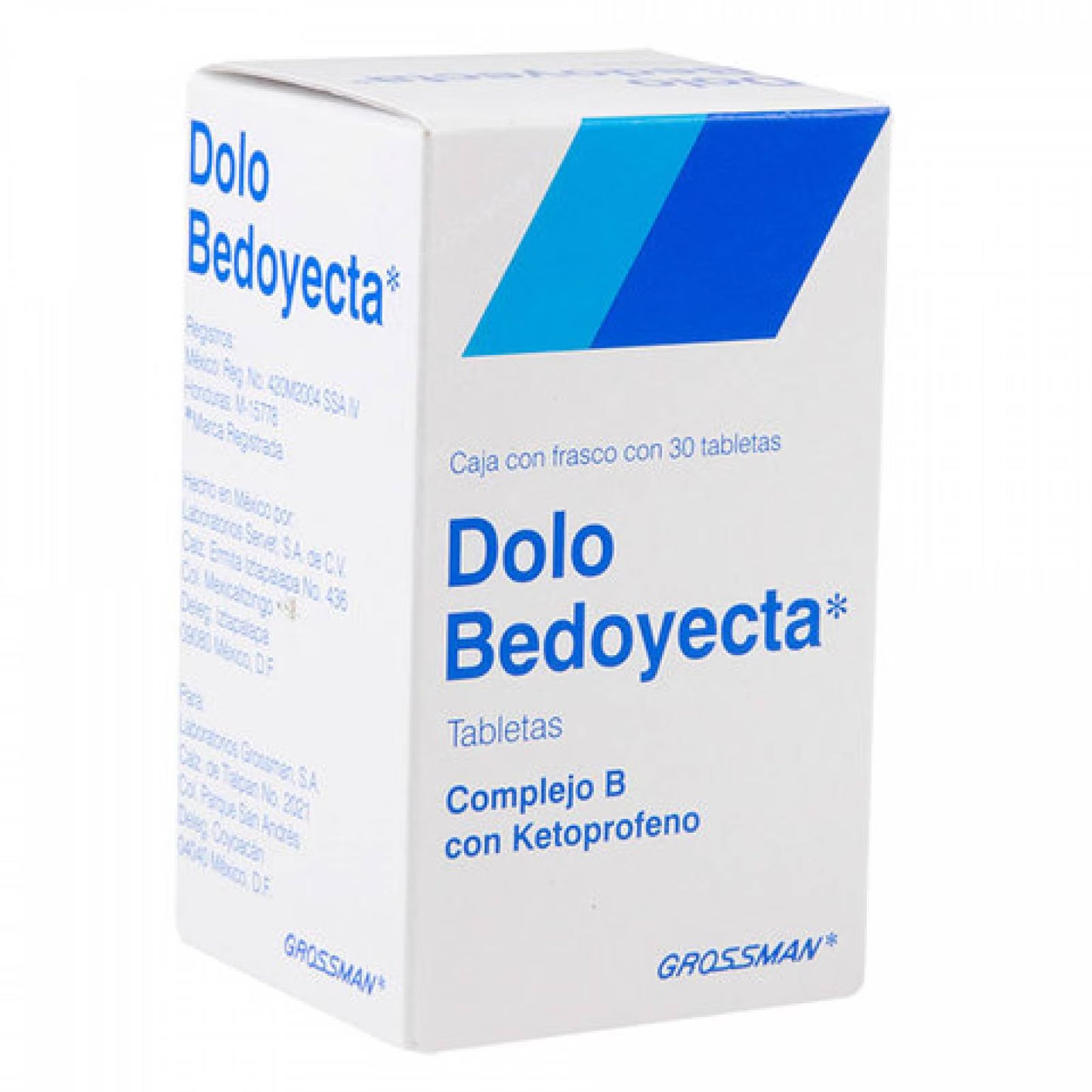 DOLO BEDOYECTA COMPLEJO B/ KETOPROFENO TAB. CAJA C/FCO. C/30