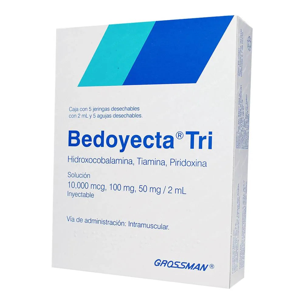 BEDOYECTA 10,000 MCG/ 100 MG/ 50 MGJGA 2ML C5
