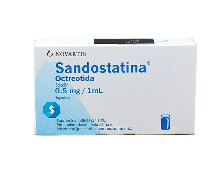 SANDOSTATIN OCTREOTIDE 0.5 MG/1 ML SOL INY AMP BOX C/5