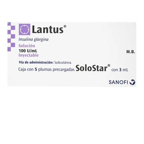 LANTUS SOLOSTAR GLARGINA 100 UI/ML 5 JGP C/3 ML