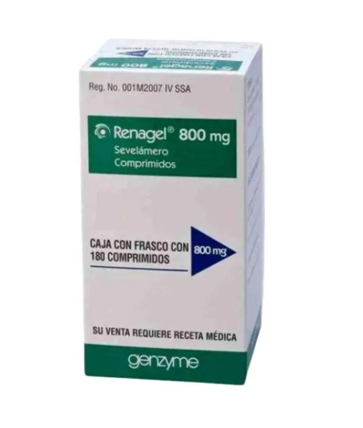 RENAGEL SEVELAMERO 800 MG TAB CAJ/180