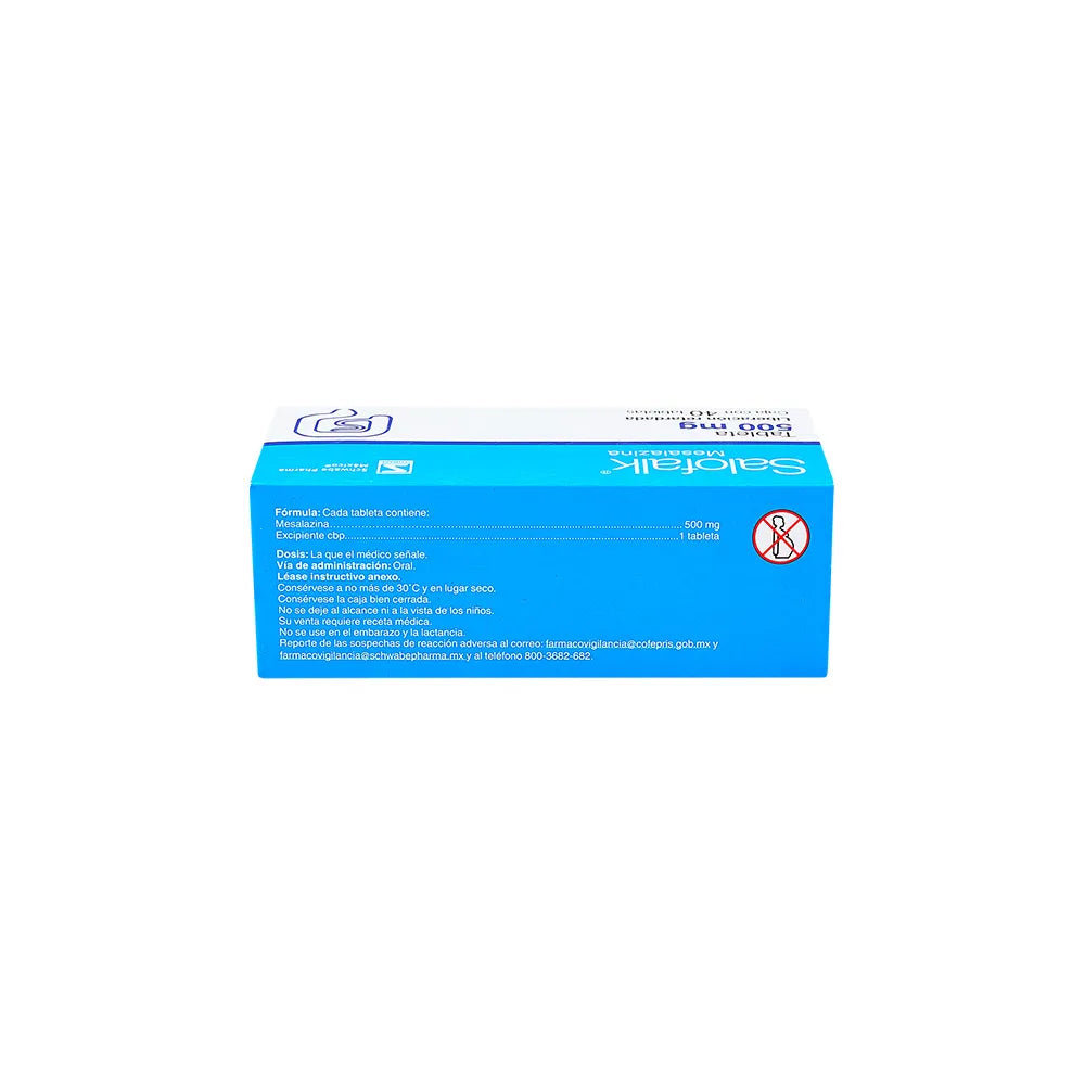 SALOFALK MESALAZINA 500 MG CAJ/40 TAB