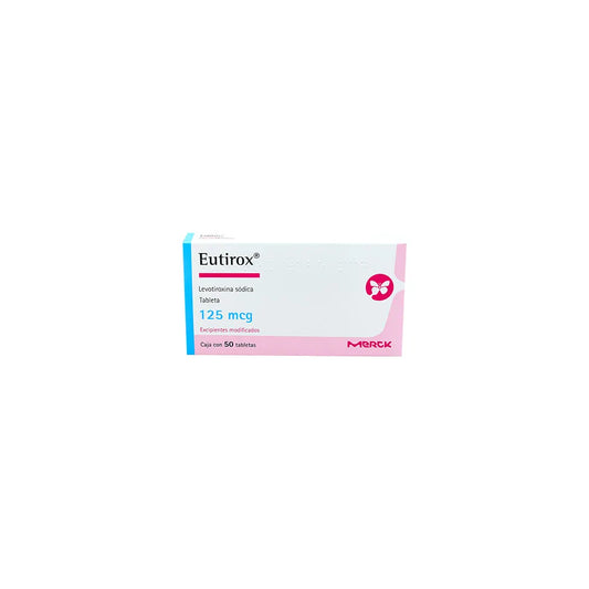 EUTIROX  LEVOTIROXINA SODICA TAB. 125 MCG. CAJA C/50
