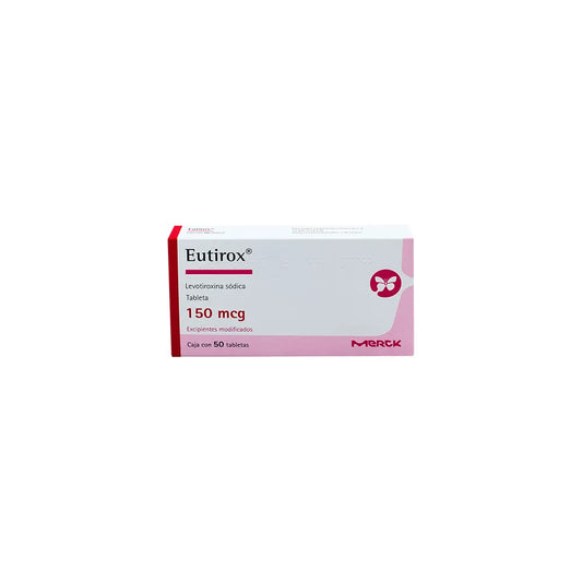 EUTIROX  LEVOTIROXINA SODICA TAB. 150 MCG. CAJA C/50