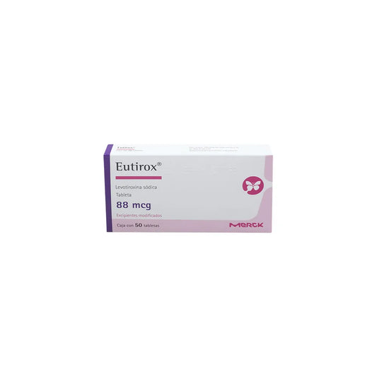 EUTIROX  LEVOTIROXINA SODICA TAB. 88 MCG. CAJA C/50