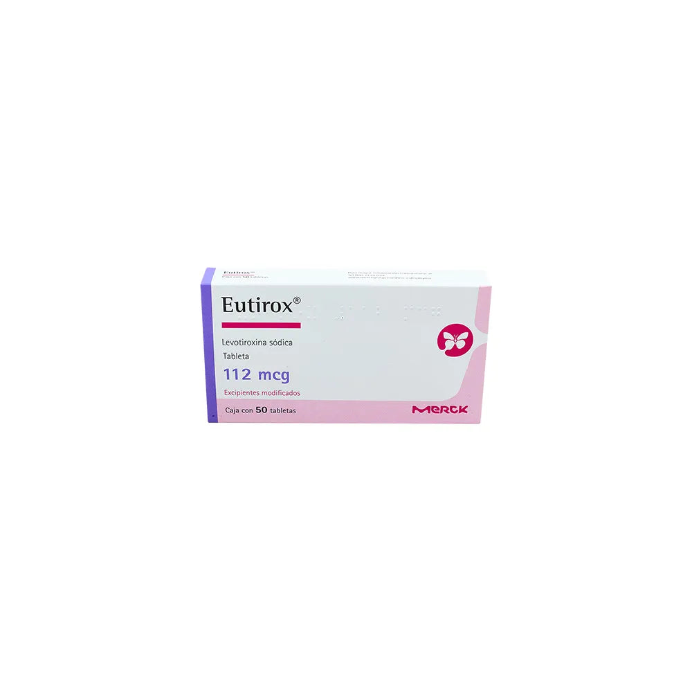 EUTIROX  LEVOTIROXINA SODICA TAB. 112 MCG. CAJA C/50
