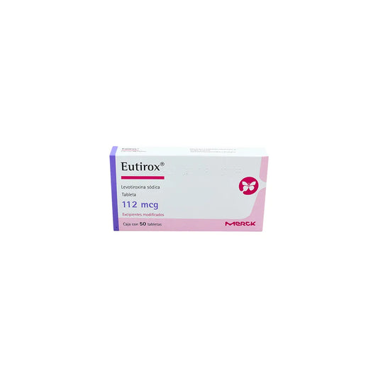 EUTIROX  LEVOTIROXINA SODICA TAB. 112 MCG. CAJA C/50