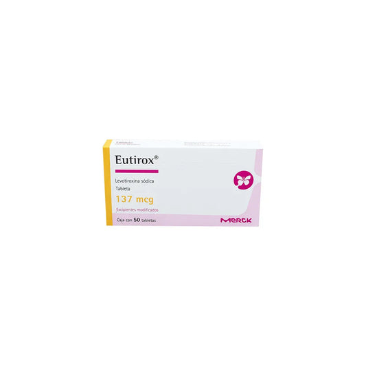 EUTIROX  LEVOTIROXINA SODICA TAB. 137 MCG. CAJA C/50