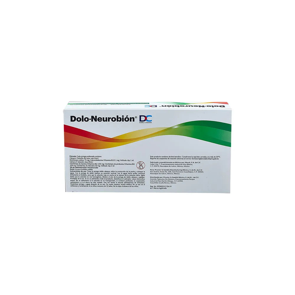 DOLO NEUROBION DC COMPLEJO B/ DICLOFENACO INY 3ML C3