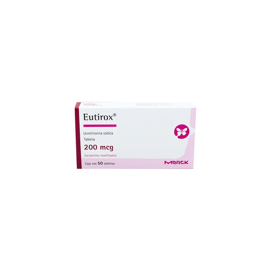 EUTIROX  LEVOTIROXINA SODICA TAB. 200 MCG. CAJA C/50