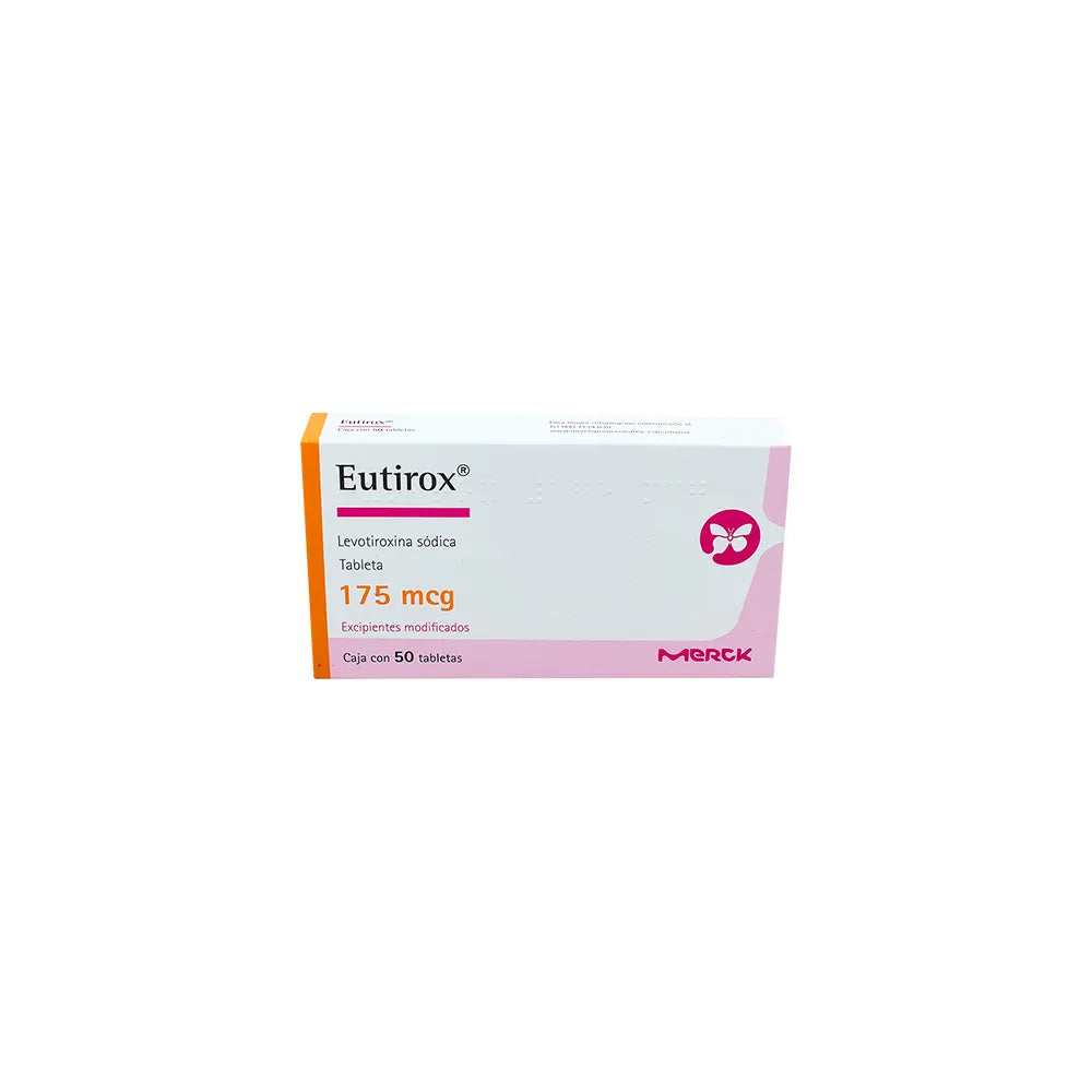 EUTIROX  LEVOTIROXINA SODICA TAB. 175 MCG. CAJA C/50