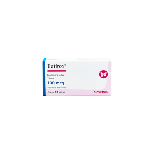 EUTIROX  LEVOTIROXINA SODICA TAB. 100 MCG. CAJA C/50