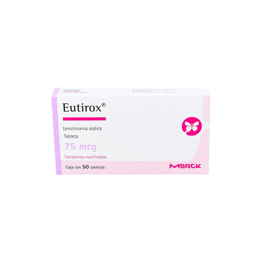 EUTIROX  LEVOTIROXINA SODICA TAB. 75 MCG. CAJA C/50
