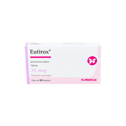 EUTIROX  LEVOTIROXINA SODICA TAB. 75 MCG. CAJA C/50